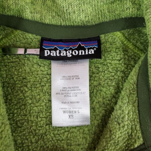 Patagonia Womens Size XS Better Sweater 1/4 Zip Pullover Green 25616 - Picture 11 of 14